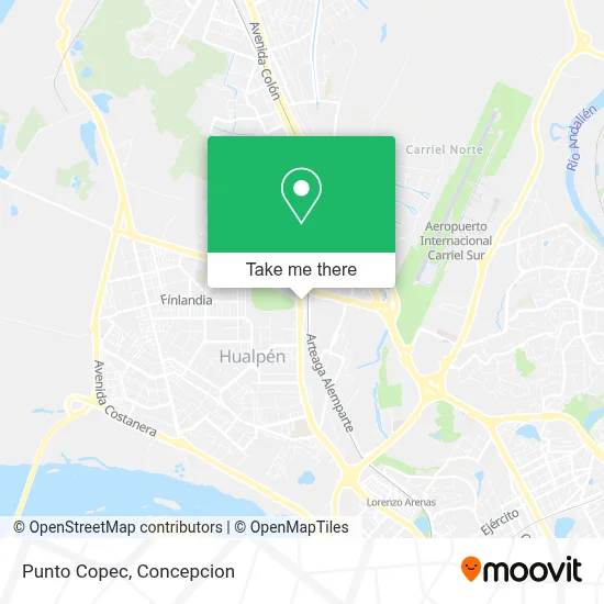 Punto Copec map