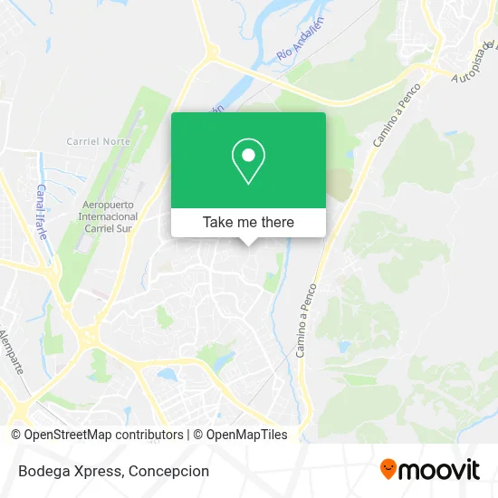 Bodega Xpress map