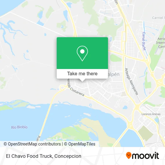 El Chavo Food Truck map