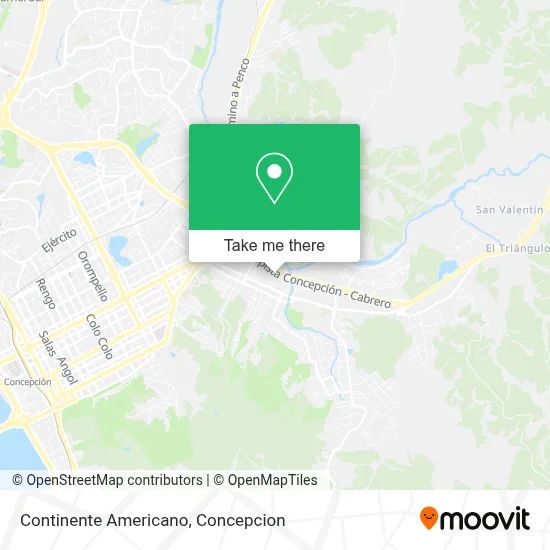 Continente Americano map