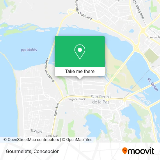 Gourmelets map