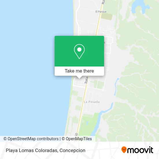 Playa Lomas Coloradas map