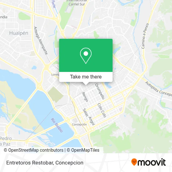 Entretoros Restobar map