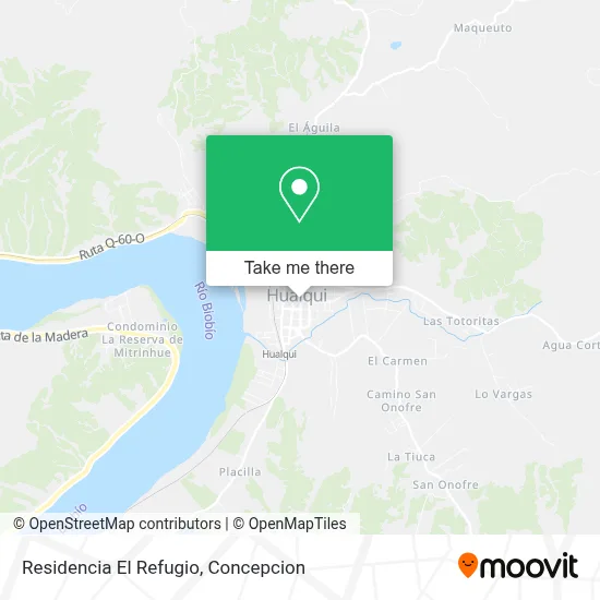 Residencia El Refugio map