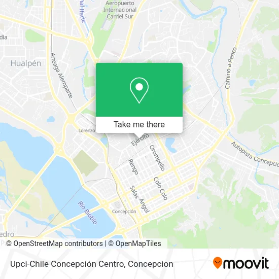 Upci-Chile Concepción Centro map