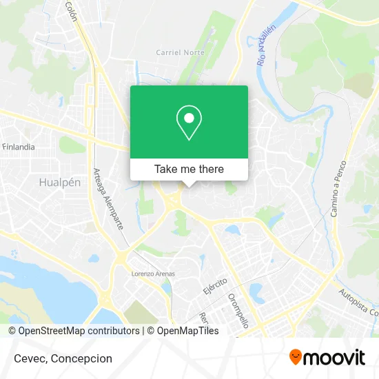 Cevec map