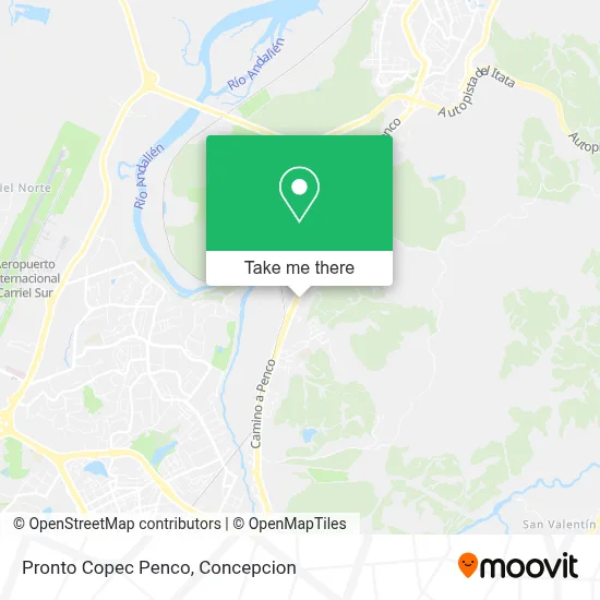 Pronto Copec Penco map