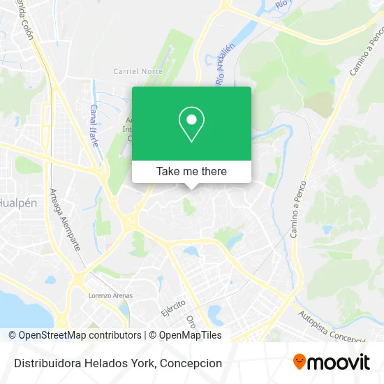 Distribuidora Helados York map
