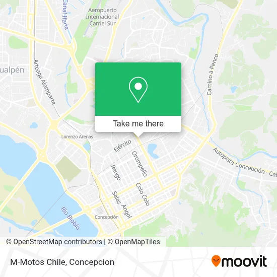 M-Motos Chile map
