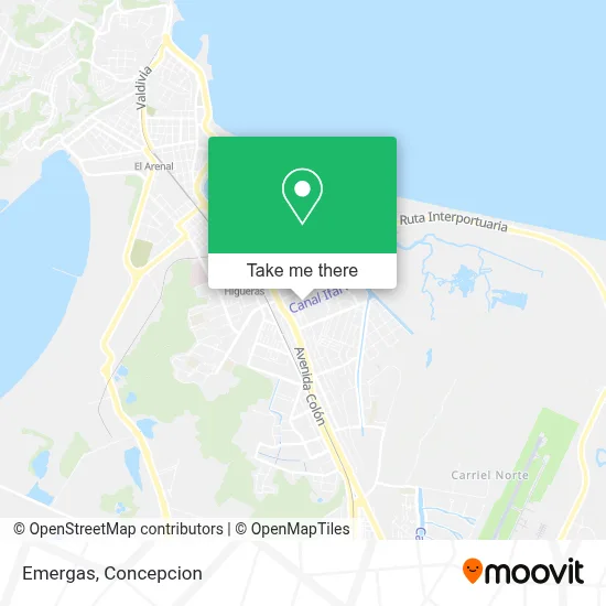 Emergas map