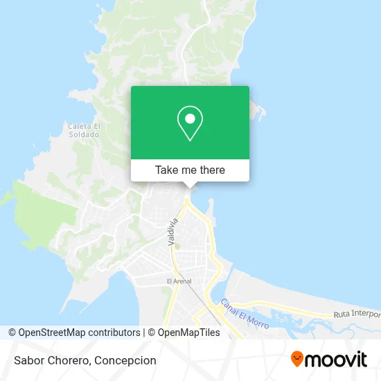 Sabor Chorero map