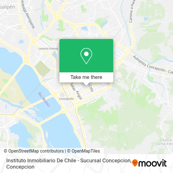 Instituto Inmobiliario De Chile - Sucursal Concepcion map