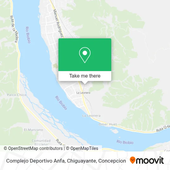Complejo Deportivo Anfa, Chiguayante map