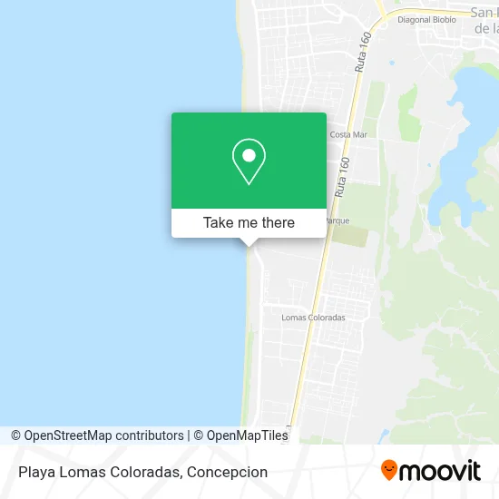 Playa Lomas Coloradas map