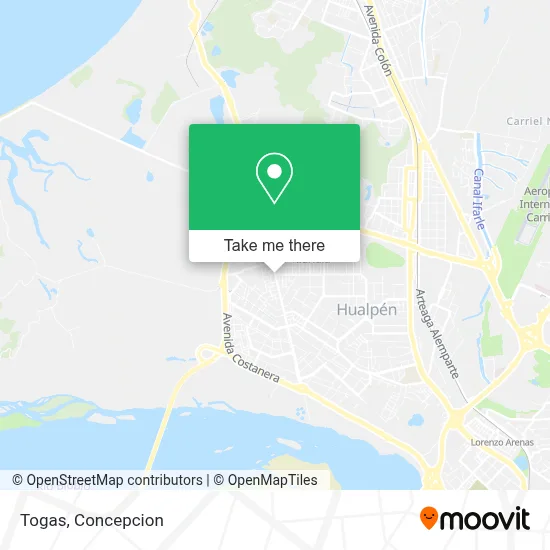Togas map