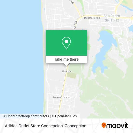 Adidas Outlet Store Concepcion map