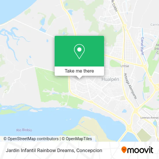 Jardin Infantil Rainbow Dreams map