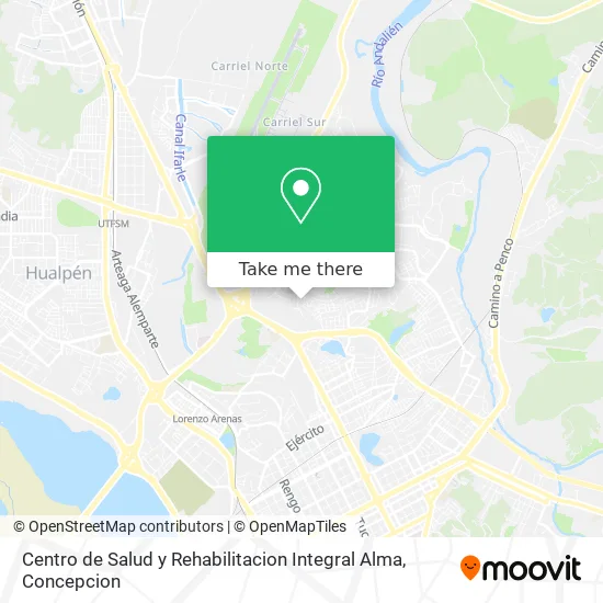Mapa de Centro de Salud y Rehabilitacion Integral Alma