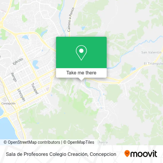 Mapa de Sala de Profesores Colegio Creación