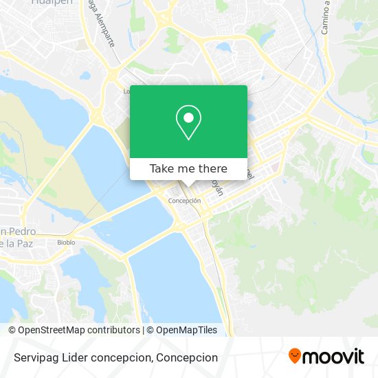 Servipag Lider concepcion map