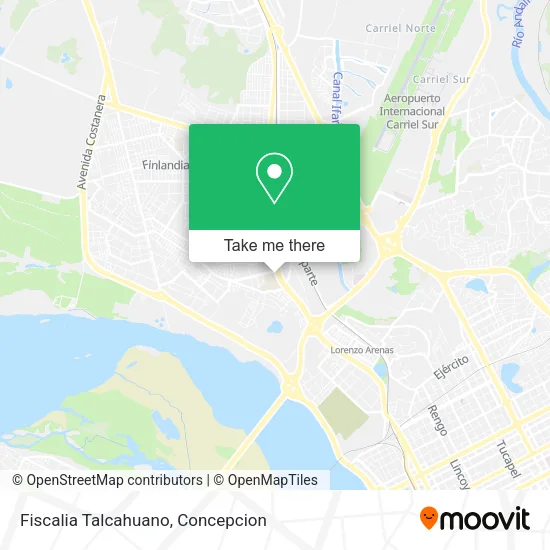Mapa de Fiscalia Talcahuano