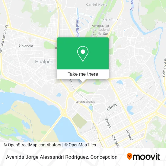 Mapa de Avenida Jorge Alessandri Rodríguez