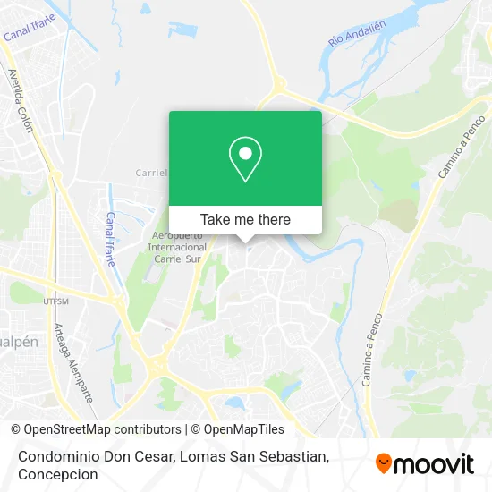 Mapa de Condominio Don Cesar, Lomas San Sebastian
