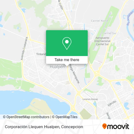 Mapa de Corporación Llequen Hualpen