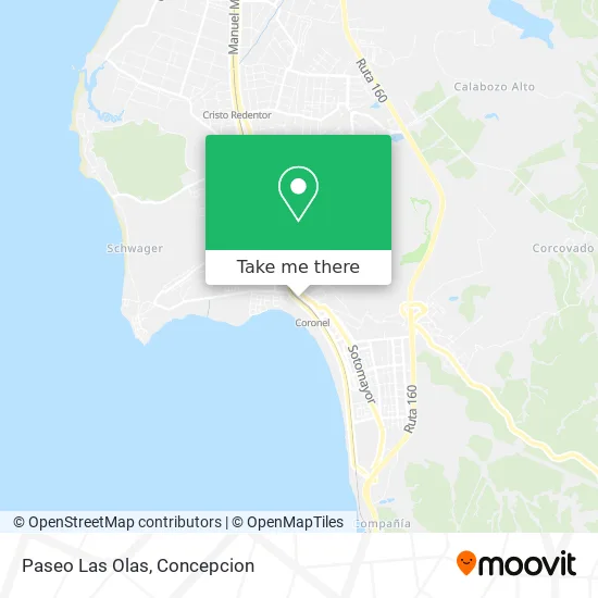 Mapa de Paseo Las Olas