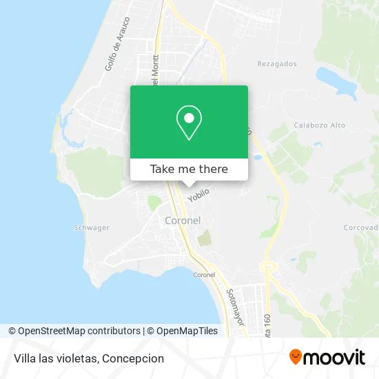 Villa las violetas map