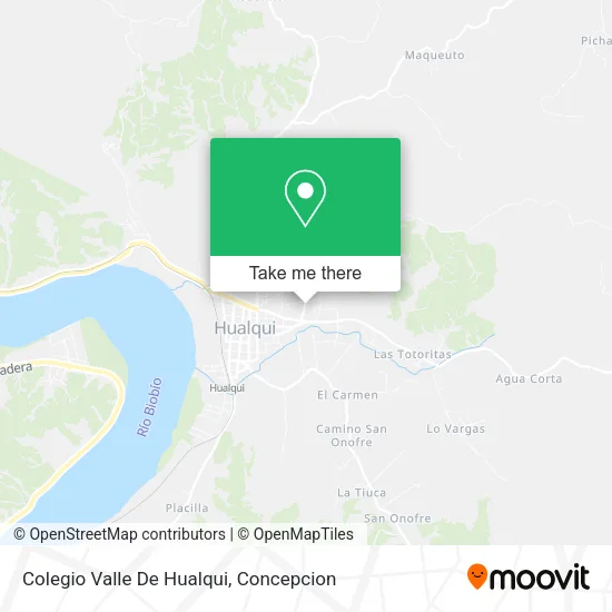 Colegio Valle De Hualqui map