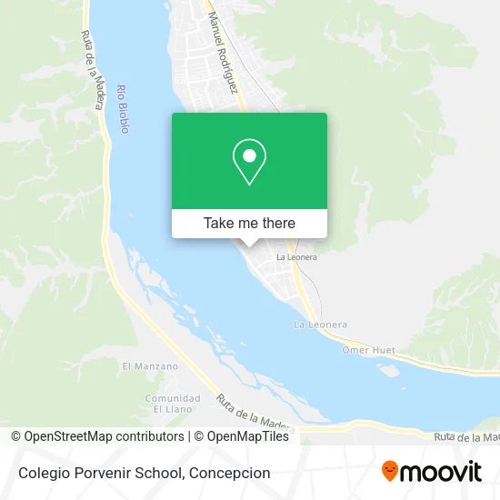 Colegio Porvenir School map