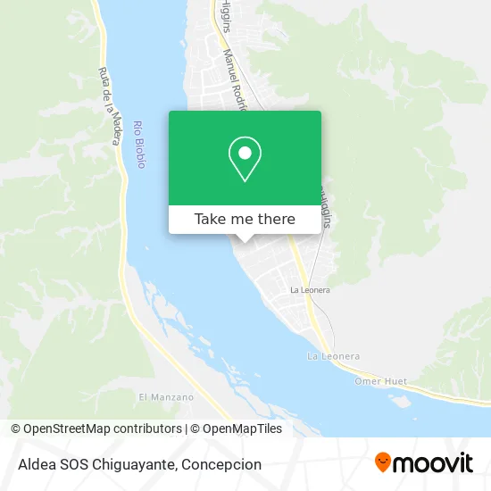 Mapa de Aldea SOS Chiguayante