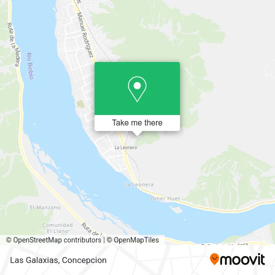 Las Galaxias map