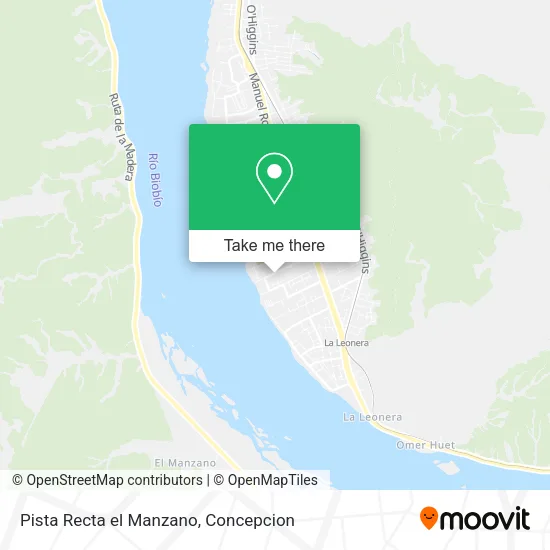 Mapa de Pista Recta el Manzano