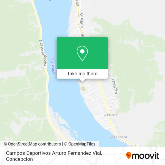 Mapa de Campos Deportivos Arturo Fernandez Vial