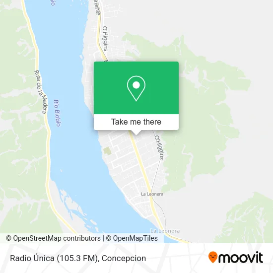 Mapa de Radio Única (105.3 FM)