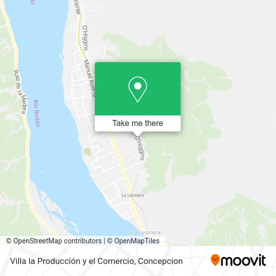 Mapa de Villa la Producción y el Comercio