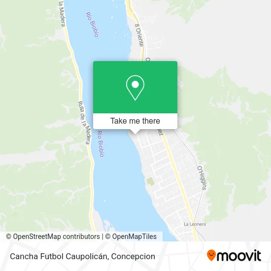 Mapa de Cancha Futbol Caupolicán