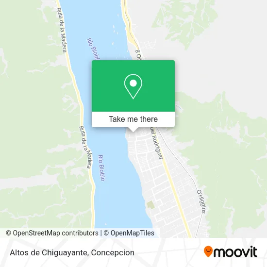Mapa de Altos de Chiguayante