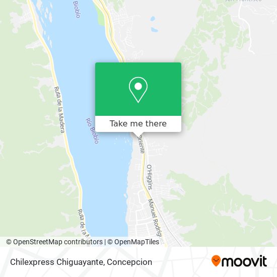 Chilexpress Chiguayante map