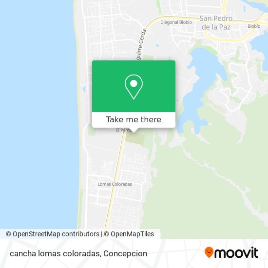 cancha lomas coloradas map