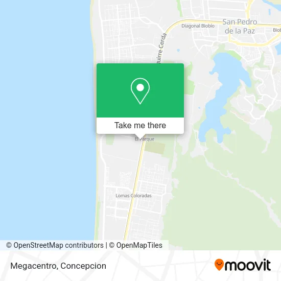 Mapa de Megacentro