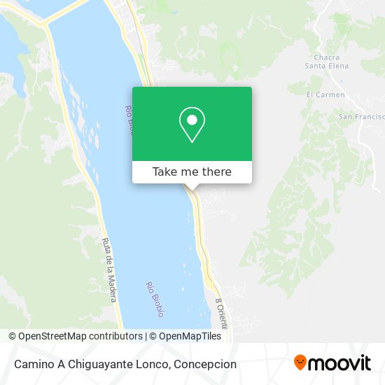 Camino A Chiguayante Lonco map