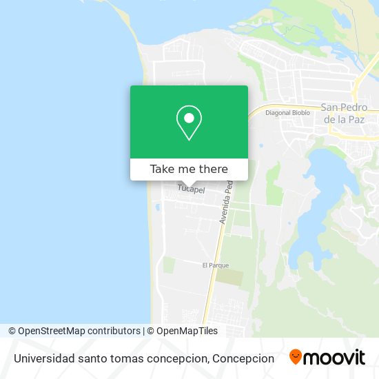 Universidad santo tomas concepcion map
