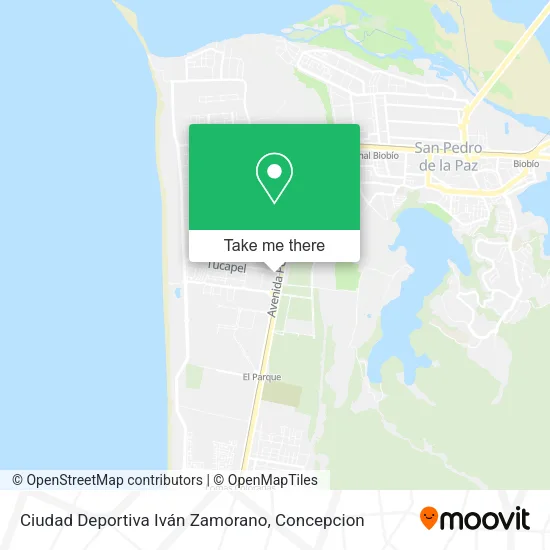 Ciudad Deportiva Iván Zamorano map