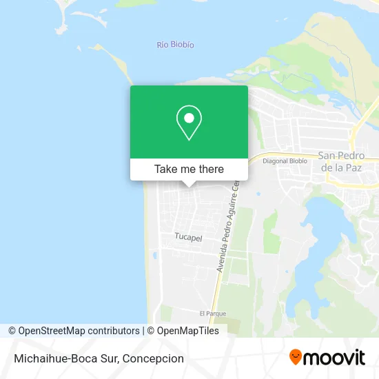 Mapa de Michaihue-Boca Sur