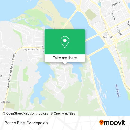 Mapa de Banco Bice