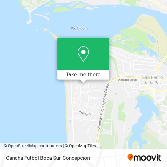 Cancha Futbol Boca Sur map