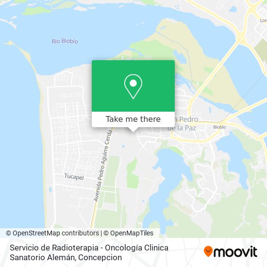 Servicio de Radioterapia - Oncología Clinica Sanatorio Alemán map